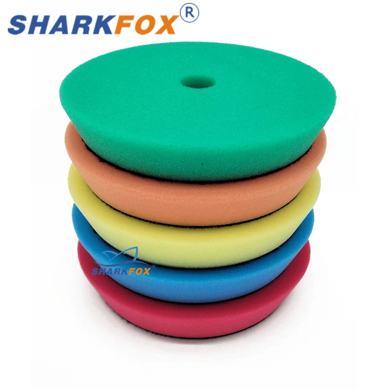 Car Polishing Pads Buffing Kit - 5/6 Inch Sponge & Wool for Vehicle Waxing & Scratch Removal
