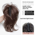 Short Curly Synthetic Claw Clip Ponytail Hair Extensions for Women High Top Bun