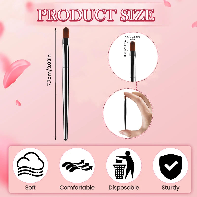 Disposable Lip Brush Gloss Wands Applicator Makeup Tools Set - 50 or 100 pcs