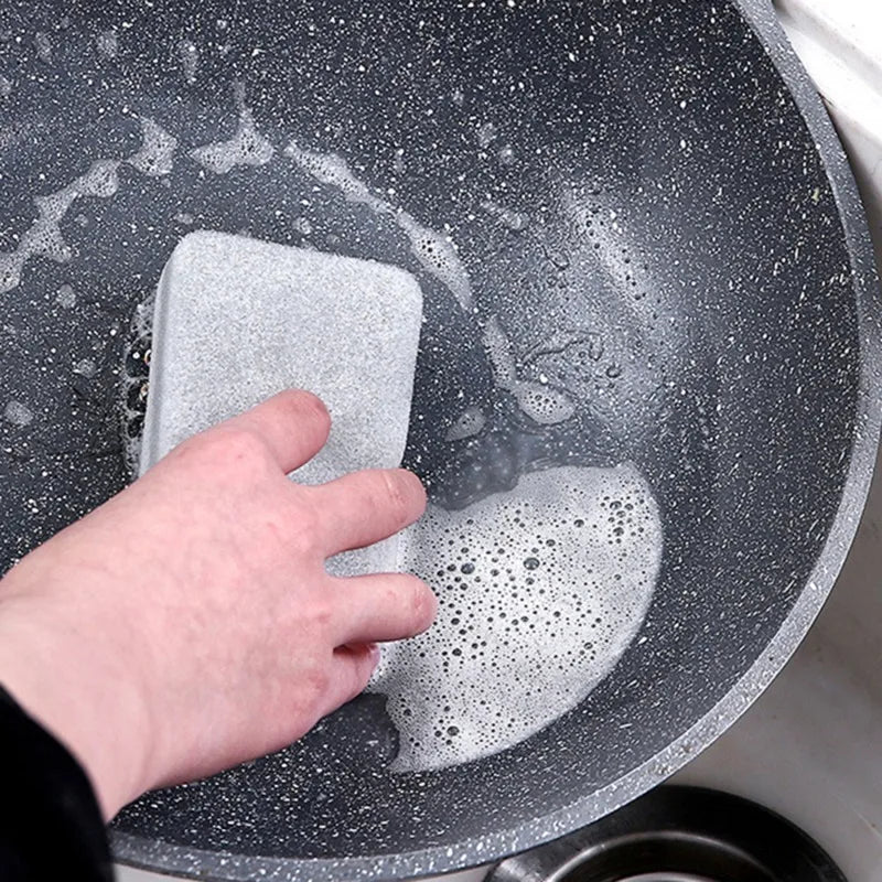 Double-Sided Kitchen Scouring Pads - Set of 5/30 Gray Dirt-Resistant Sponges