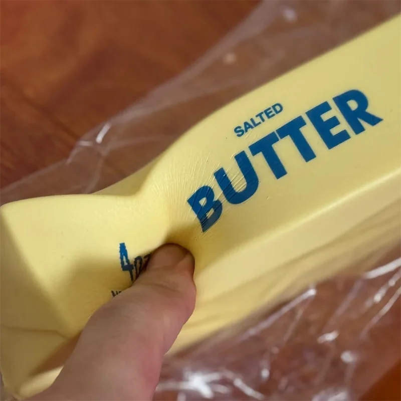 Elastic Butter Stick Fidget Toy in Cheese Shape Stress Relief Squeeze Toy for Anxiety