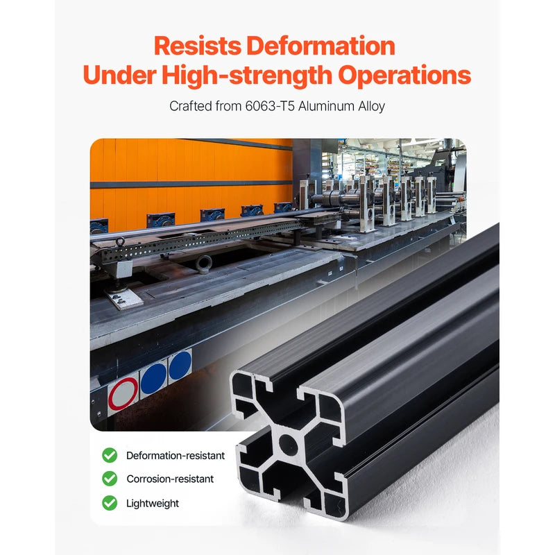 Aluminum Extrusion Linear Rail 4040 T Slot Profile for 3D Printer CNC Laser