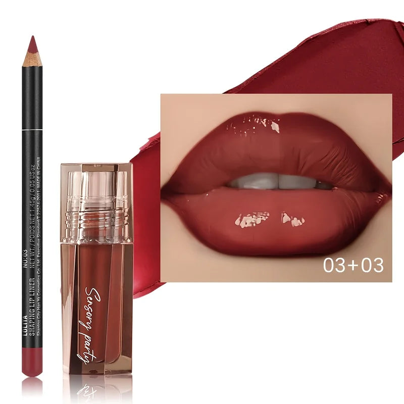Long Lasting Matte Lip Liner Set - 3D Precision, Dewy Look, Multiple Colors