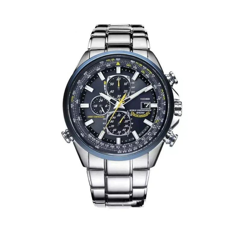 Luxury Men’s Quartz Wristwatch - Multi-Functional Business Watch with Night Glow