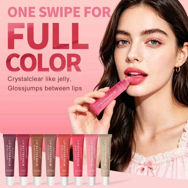 Hydrating Lip Gloss Gift Set - 24 Pieces, 8 Colors Moisturizing Lip Gloss