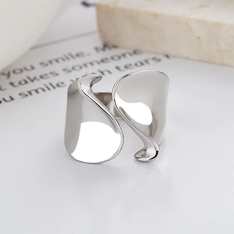 925 Sterling Silver Open Ring for Women Men Minimalist Handmade Jewelry
