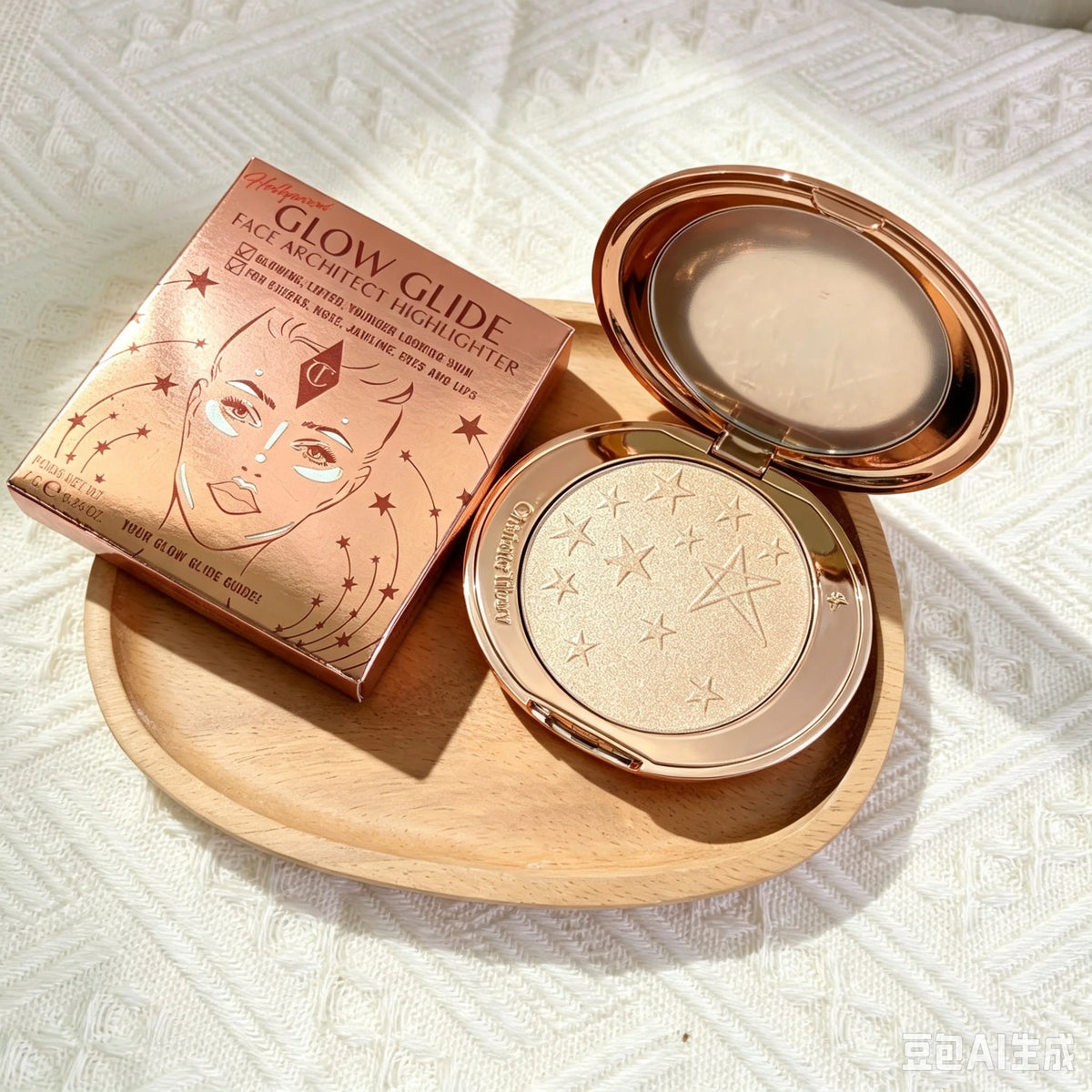 Liquid Highlighter Makeup Palette for Glowing Skin - Satin, Shimmer, Metallic Finishes