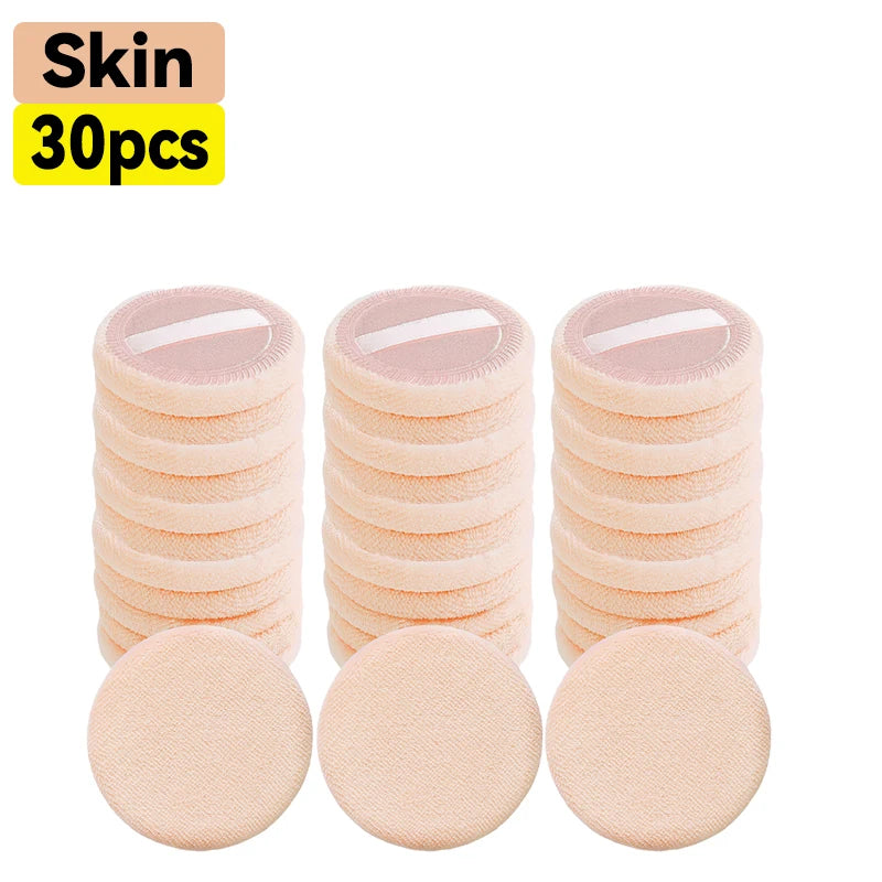 10-50pcs Makeup Sponge Set Soft Cotton Powder Puffs for Foundation & Loose Powder