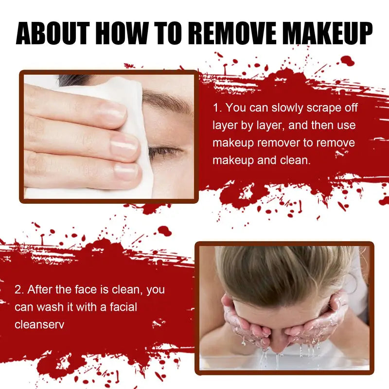 Halloween Special Effects Makeup Kit with Scar Wax and Fake Blood