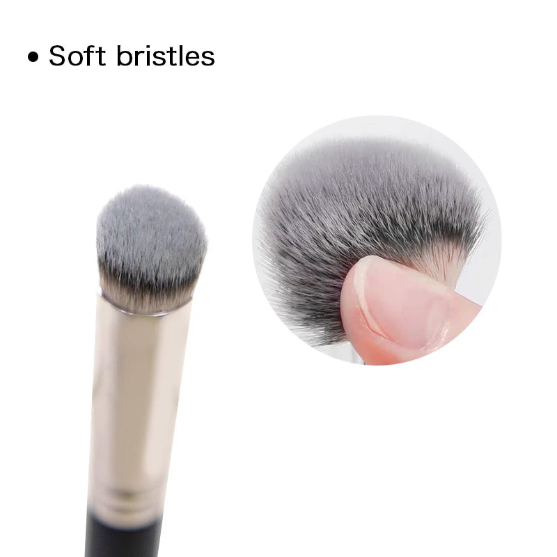 Face Makeup Brush Set for Foundation Concealer Powder & Blush - Multiple Handle Colors
