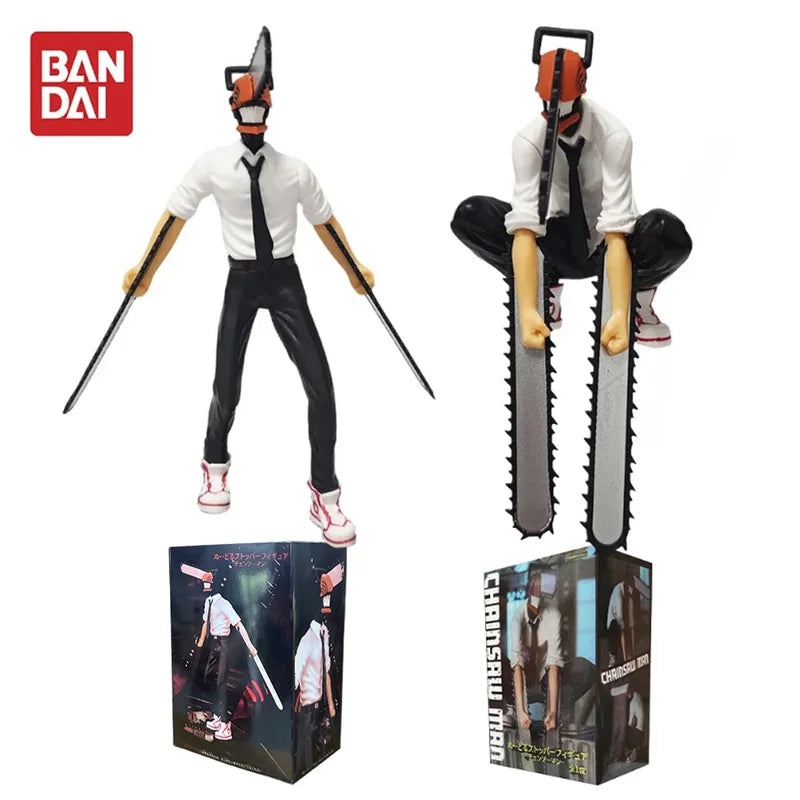 Anime Action Figure Set - Denji PVC Collectible Toys 14-17cm for Children and Car Decor