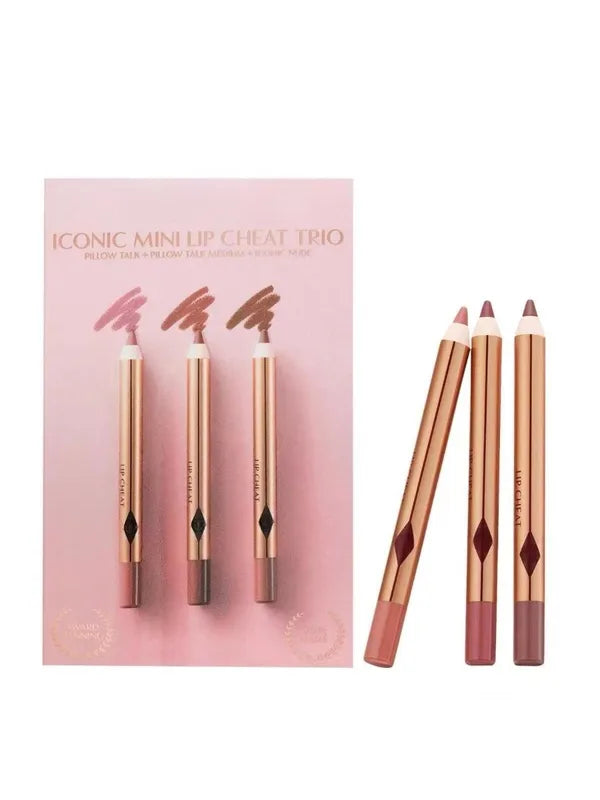 Mini Lip Cheat Trio Makeup Kit - Lip Liners & Primers Set