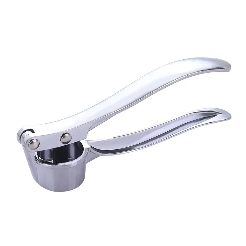 Stainless Steel Garlic Press Crusher Mincer Kitchen Tool - Manual Smasher & Grinder