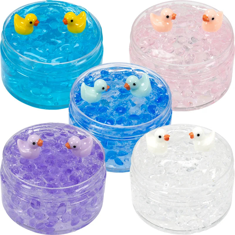 120ml Clear Beads Crunchy Slime Kit - Soft, Stretchy, Non-Sticky Crystal Sludge for Party Favors