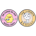 Spanish Memes Enamel Pins - Cute Brooches for Mental Health & Latinx Style