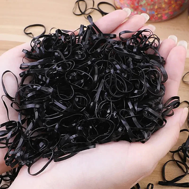 1000 Pcs Children's Elastic Hair Bands No Harm to Hair Hair Accessories