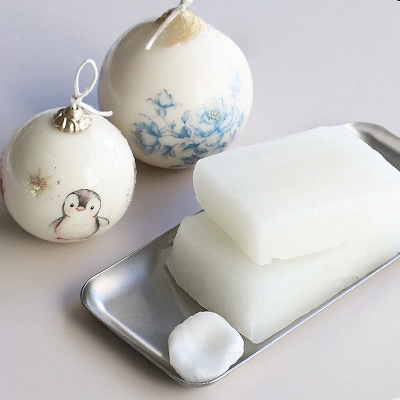 Korean Microcrystalline Soft Wax Block for Aromatherapy & Candle Making - 1kg Additive