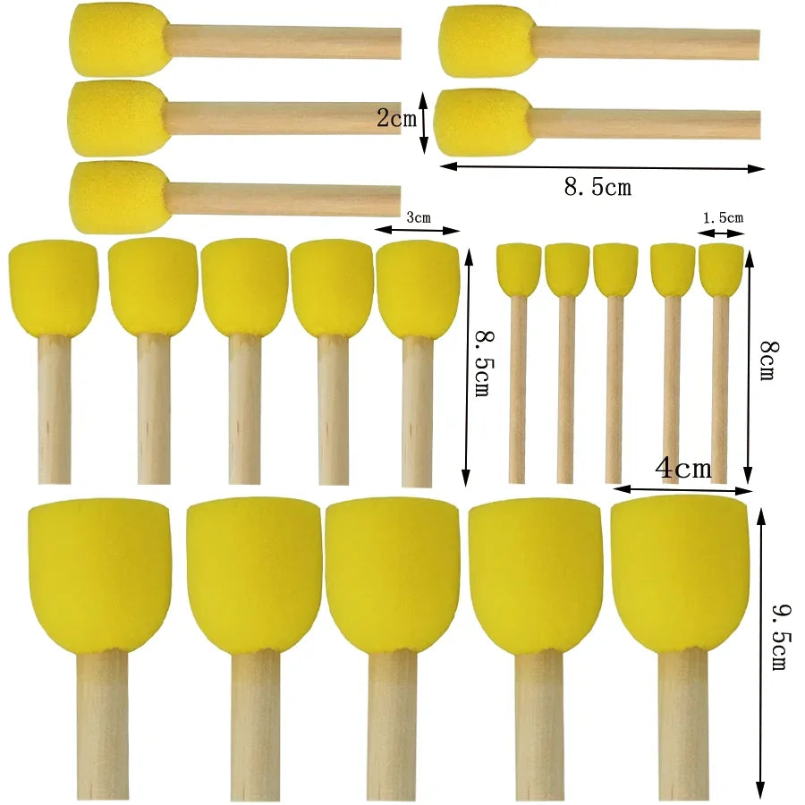 Ceramic Sponge Rod Set for Pottery & Sculpting - Water Absorbing DIY Tools