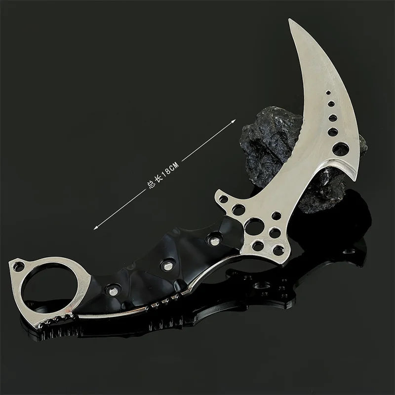 18cm Mechanical Claw Knife Model Toy - Metal Craft Ornament for Cosplay & Outdoor Play