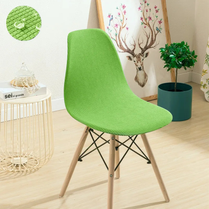 Waterproof Shell Chair Cover for Dining & Kitchen Chairs - Removable & Thin Summer Seat Protector