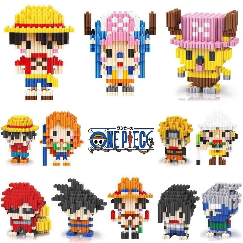 Anime Action Figures Set - Luffy Nami Sanji Zoro Usopp Ace Franky Brook Robi Educational Toy