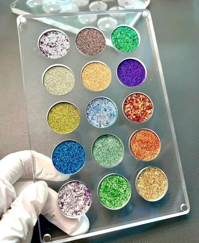 Empty Magnetic Eyeshadow Palette DIY Acrylic Makeup Organizer - 26mm Holes
