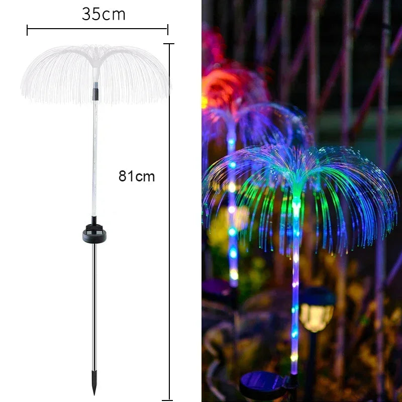 Solar Jellyfish Garden Lamp Waterproof Outdoor Pathway Lawn Decoration Lighting