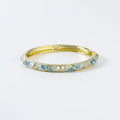 Vintage Enamel Floral Chinese Women’s Bracelet - Traditional Hand Jewelry Gift