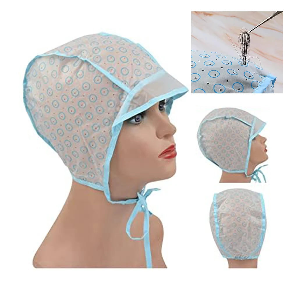 Hair Highlighting Cap Kit Disposable Hair Coloring Cap with Crochet Hook