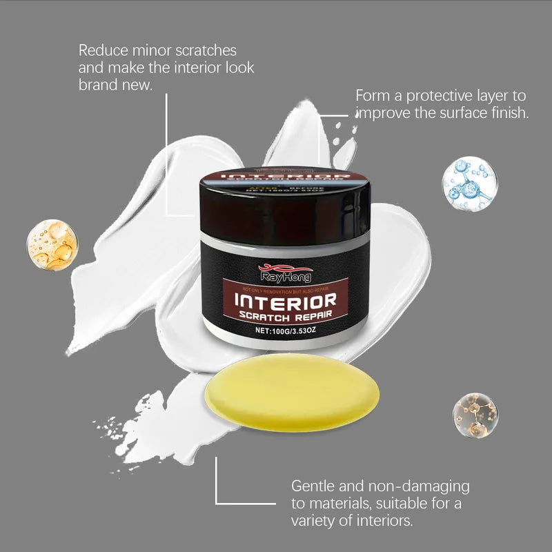 Car Scratch Remover Polish Wax with Nano Protective Coating - Easy Hand Application