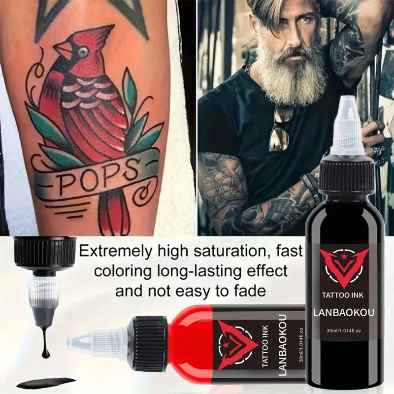 2pcs 30ml Tattoo Ink Pigment Set for Body Art Professional Tattoo Supplies