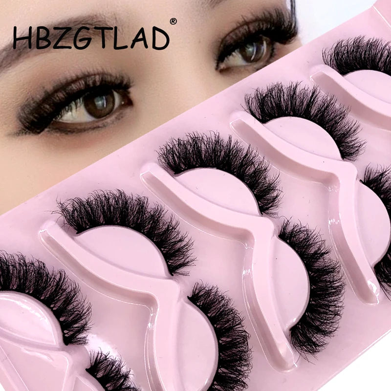 False Eyelashes 3D Faux Mink Winged Fluffy Natural Long Strip Eye Makeup