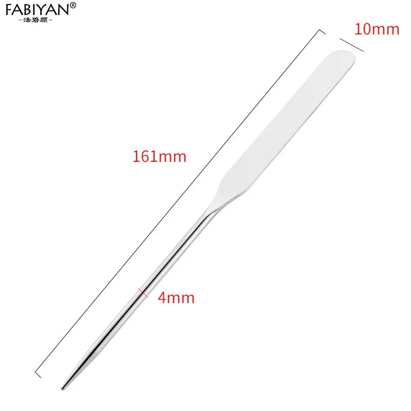 Stainless Steel Makeup Palette Spatula Set for Foundation & Nail Art
