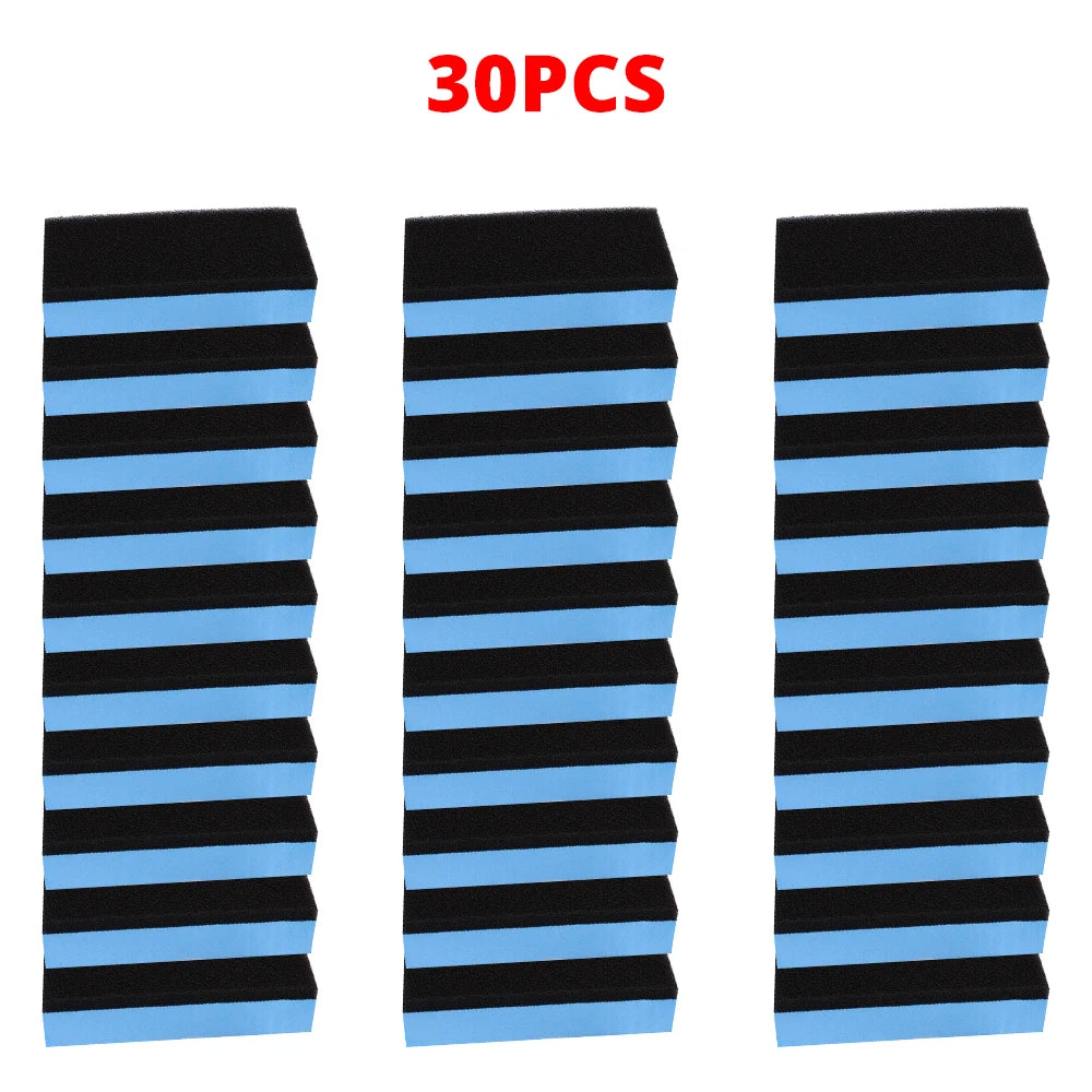 30Pcs Car Ceramic Coating Sponge Set - Nano Wax Applicator Pads for Auto Polishing