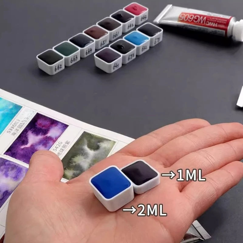 Watercolor Pigment Set - Professional Artist Supplies for Beginners and Experts