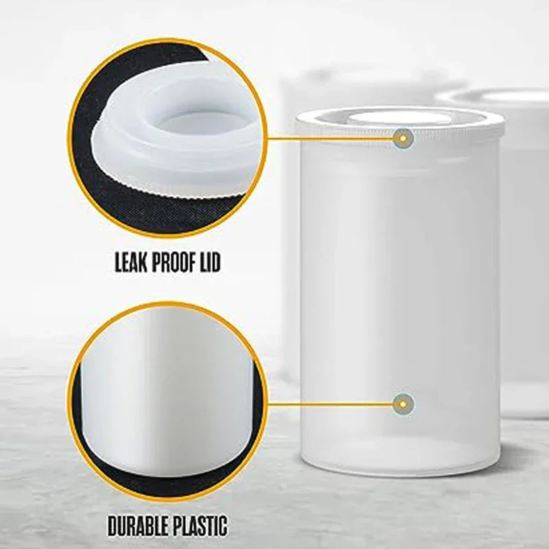 Plastic Empty Canisters with Lid - 10-50pcs Film & Storage Containers