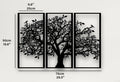 Metal Wall Art Tree of Life Sculpture - Iron Hanging Decor for Home & Living Room