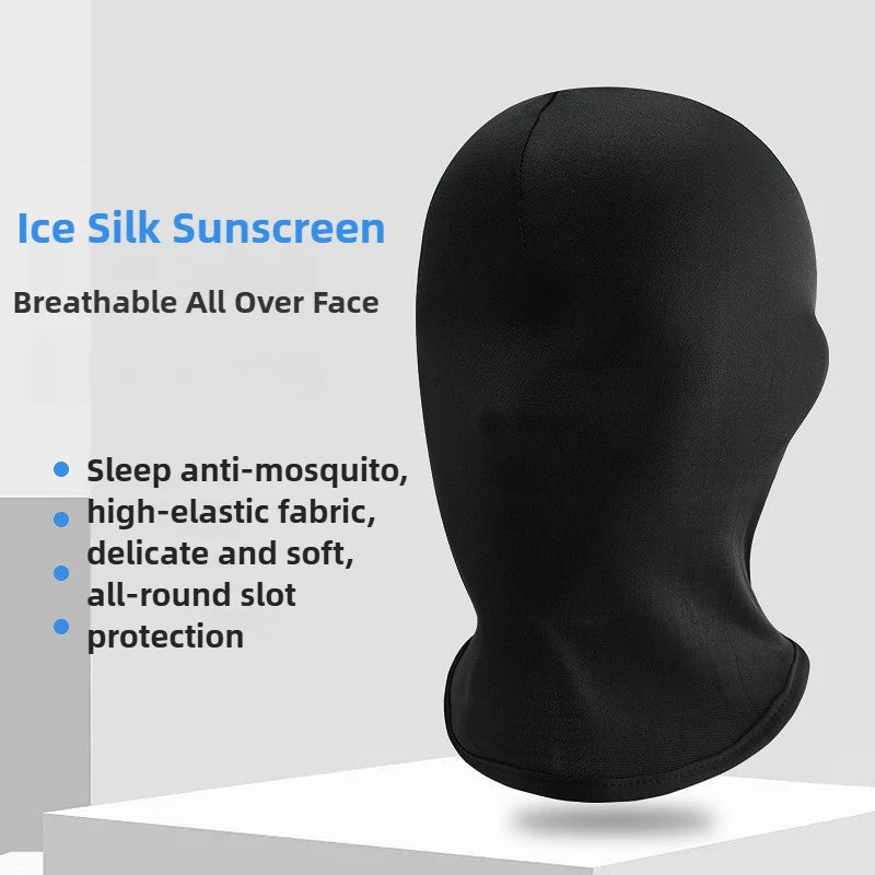 Breathable Full Face Mask for Cosplay Halloween Christmas Costume Prop - Black & White