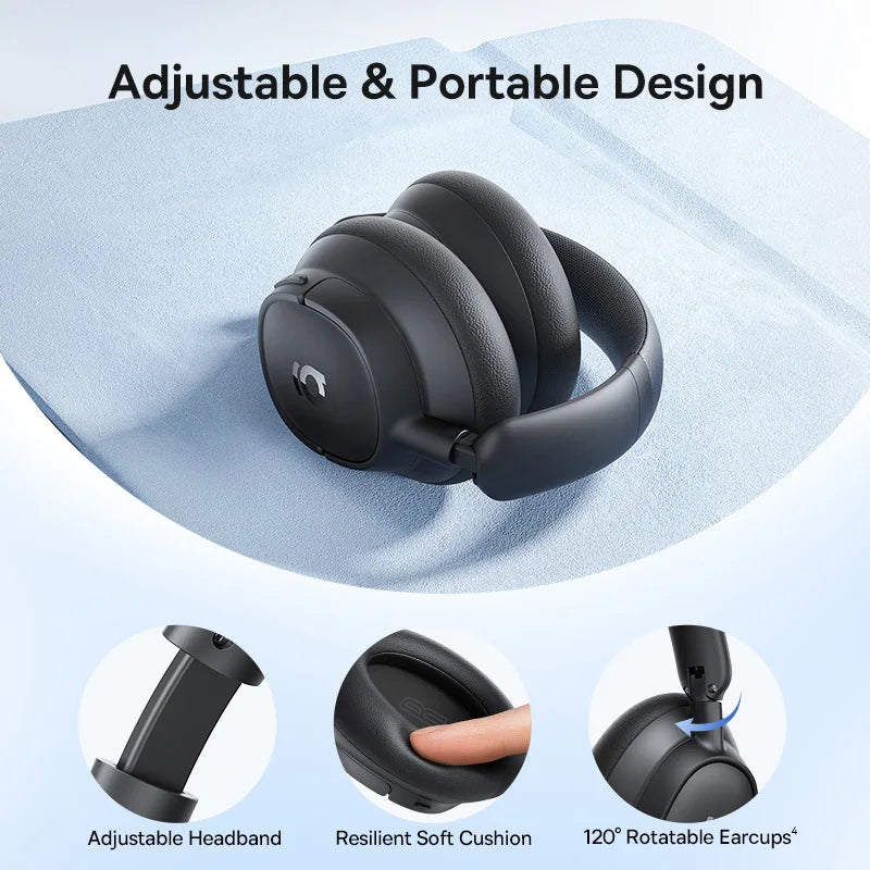 Wireless Noise Cancelling Headphones with Hi-Res Sound and 80H Playtime