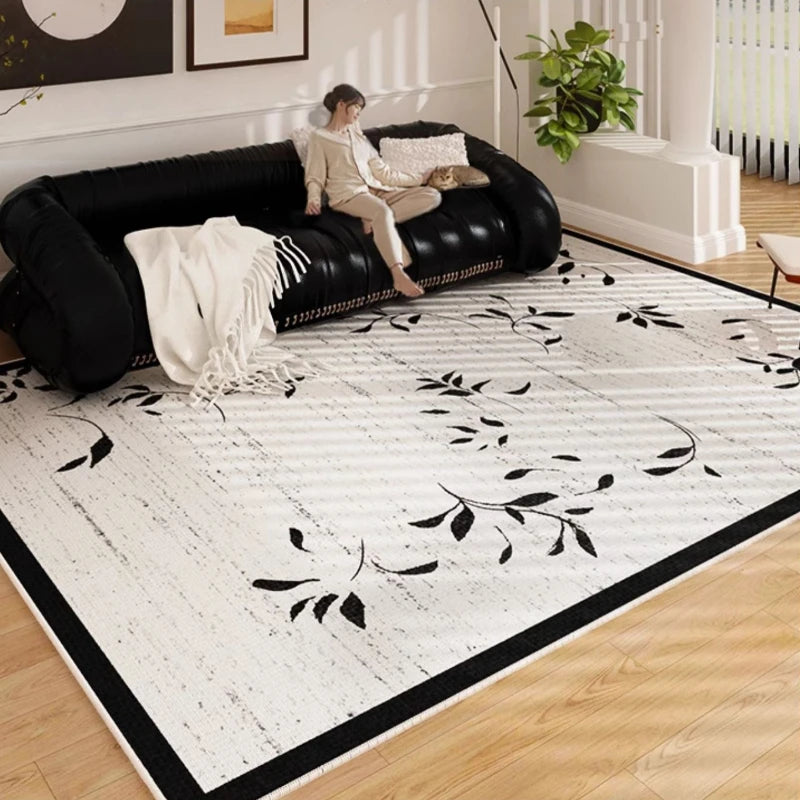 Large Area Non-Slip Carpet for Living Room and Bedroom - Soft Minimalist Floor Rug