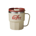 400ml Double Wall Stainless Steel Coffee Mug with Lid & Handle - Reusable Water Cup