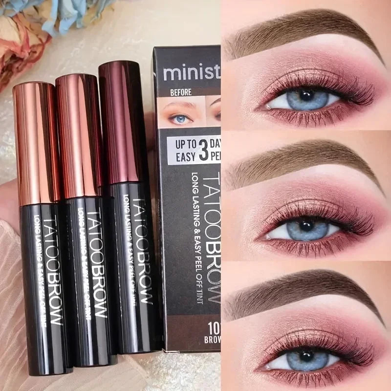 Semi-Permanent Eyebrow Gel Tint - Waterproof Transfer-Proof for Fuller Brows