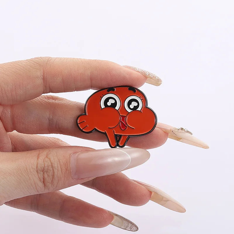 Cartoon Animation Series Enamel Brooch Pin for Clothes Hats Backpack Accessories