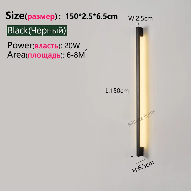 Nordic Modern LED Wall Sconce Indoor Wall Mount Light for Living Room & Bedroom