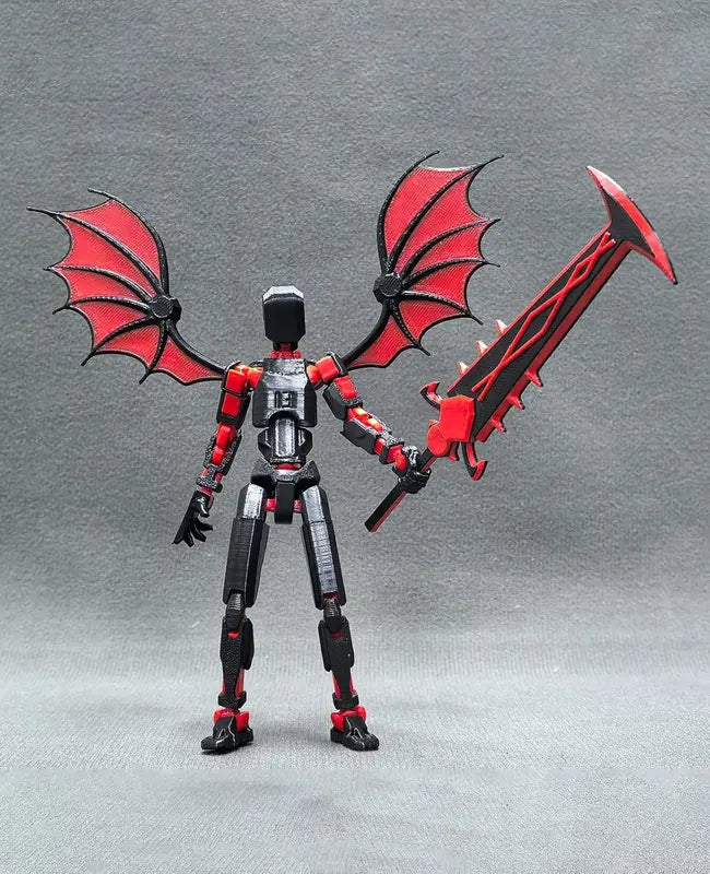 3D Printed Action Figure Set with Accessories - Collectible Toy for Kids & Adults