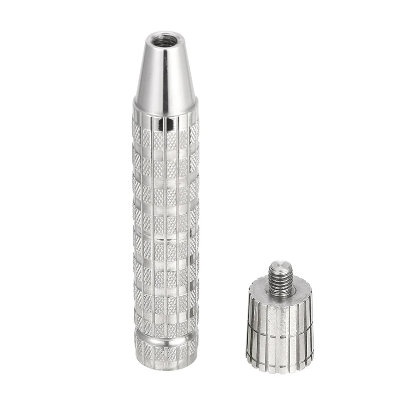 Men's Stainless Steel Double Edge Safety Razor Handle - Manual Shaver Accessory