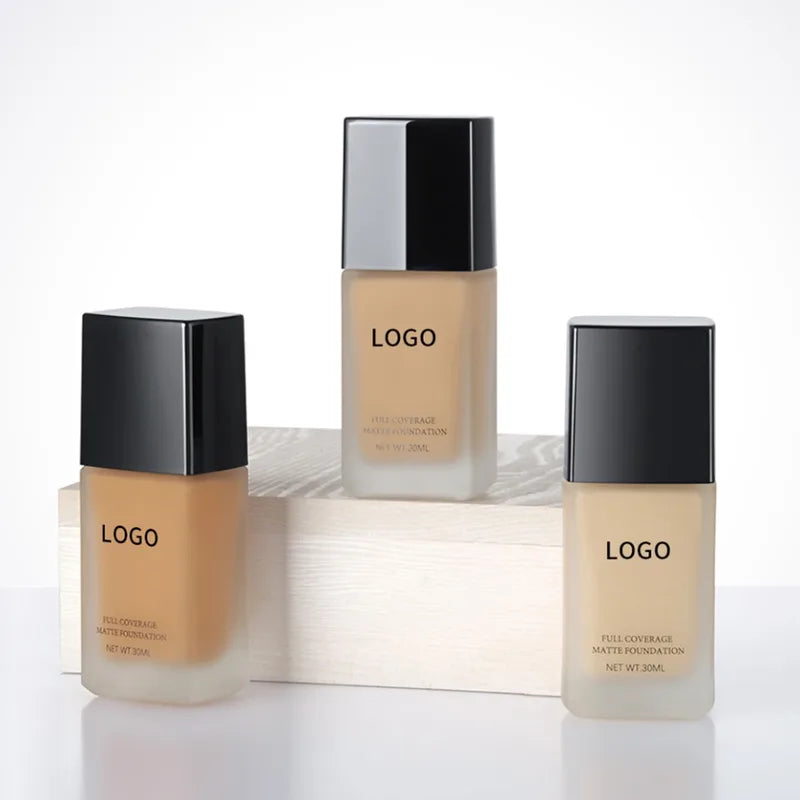 Liquid Foundation Bottle - Long Lasting Full Coverage Makeup with Custom Logo