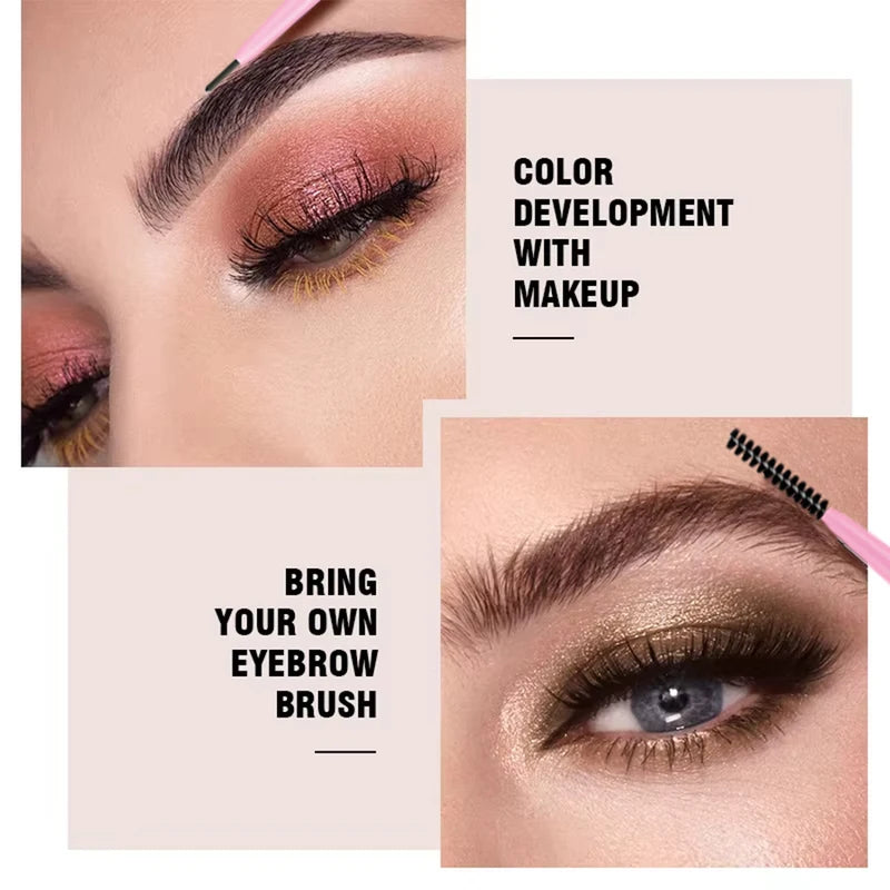 Double Headed Rotatable Eyebrow Pencil with Brush Waterproof & Long-Wear