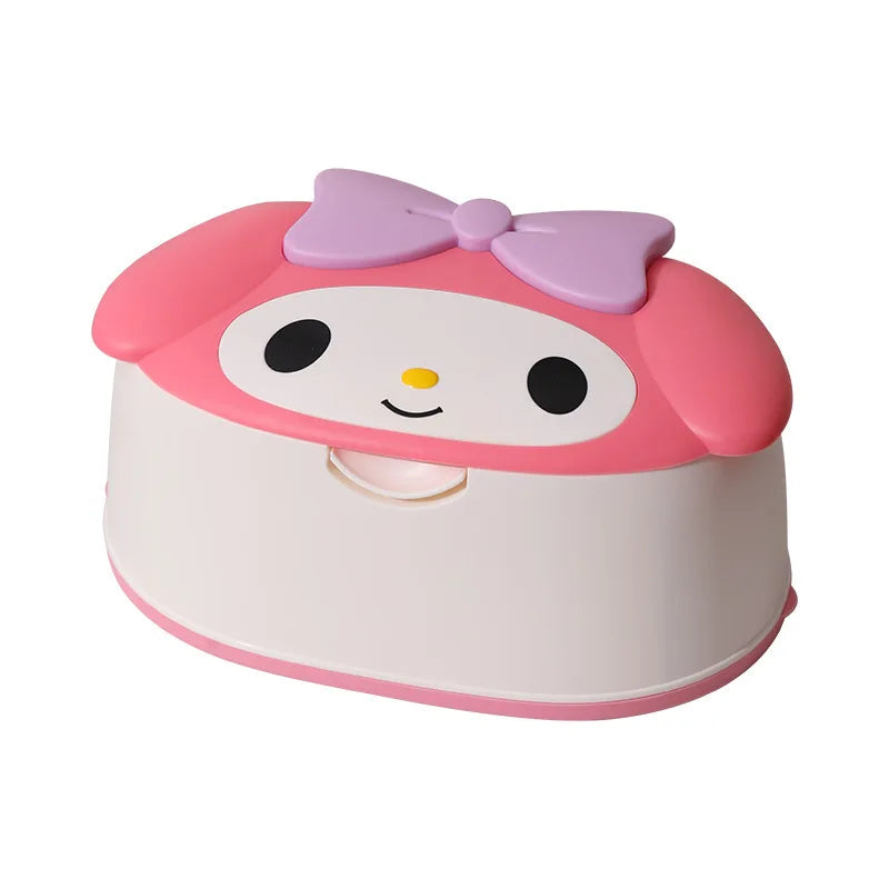 Cute Cartoon Tissue Box Holder for Bathroom & Bedroom - Large Capacity Tabletop Napkin Storage