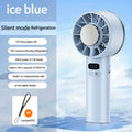 Portable Mini Handheld Fan with LED Display 5200mAh USB Rechargeable Outdoor Fan
